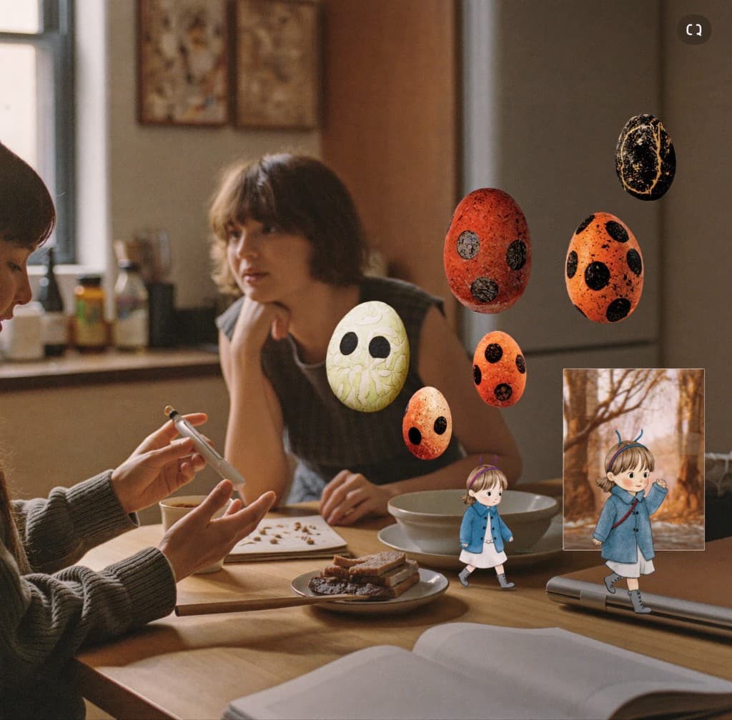 Spoken memories taking shape as an animated story